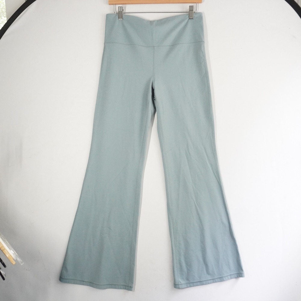 Athleta Elation Flare Pant Women's Size L Blue Yoga Athletic‎ Leggings EUC